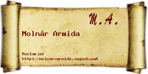 Molnár Armida névjegykártya